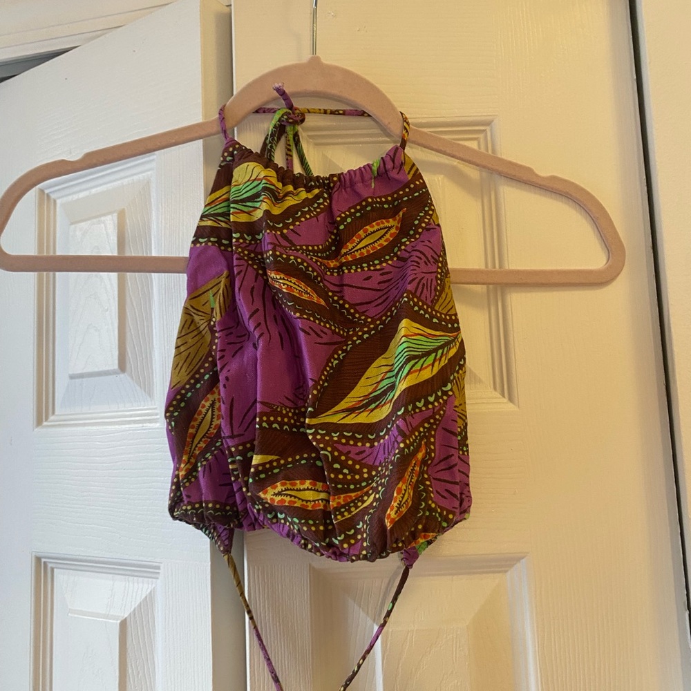 Zara printed linen blend